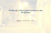 Textos de Cultura nas Escrituras das Periferias Marco Antonio Bin.