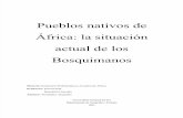 Pueblos Nativos de Africa: situación actual de los bosquimanos