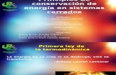Principios de Conservación de Energía en Sistemas Cerrados Expo de Termo