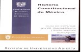 Historia Constitucional de Mexico Area VIII-Historia Del Derecho