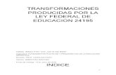 impacto de la ley federal de educacion argentina