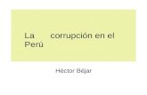 La Corrupcion en El Peru