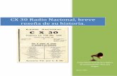 CX 30 Radio Nacional, breve reseña de su historia. .