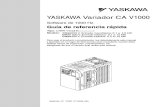 YASKAWA Variador CA V1000 Guía de referencia rápida