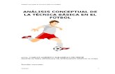 Análisis de conceptual de la técnica básica en el fútbol
