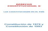 Constitución de 1979 y Constitución de 1993