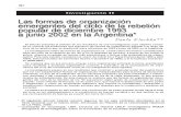 Las Formas de Organización Emergente Del Ciclo de La Rebelión Popular de Diciembre 1993 a Junio 2002 en Argentina