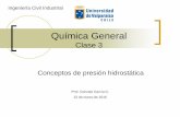 QUIMICA GENERAL Clase 3 Conceptos Hidrostaticos
