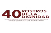 Cmdpdh Rostros de La Dignidad 40 Voces en Defensa de Los Derechos Humanos