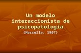 Un Modelo Interaccionista de La Psicopatología. Exposición