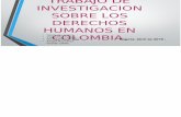 Trabajo de Investigación DH en Colombia.