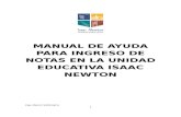 Manual de Ayuda Para Ingreso de Notas en La Unidad Educativa Isaac Newton