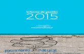 Patrimonio Natural_Informe de Gestión 2015