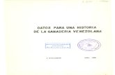 Datos Para Una Historia de La Ganaderia en Venezuela D 183