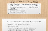 ELABORACIÓN DEL PLAN HACCP- Producto Farmacéutico- Tabletas De