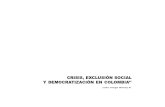 Crisis, Exclusión Social y Democratización en Colombia Prospectiva 8,p.51-78,2003