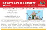Efemerides HOY - Semana 18 Del 25 Al 30 de Abril
