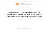 Selección de fuentes en el periodismo policial y judicial: criterios y condicionamientos