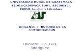 Origenes e Historia de La Comunicacion-1
