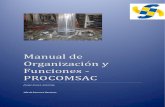 Manual de Organizaciã“n y Funciones de Procomsac