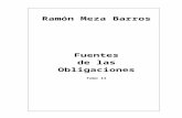 RAMON MEZA BARROS Fuentes de Las Obligacione Tomo II