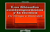 Esquirol Los Filosofos Contemporaneos y La Tecnica de Ortega a Sloterdijk