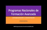 Los Programas Nacionales de Formación Avanzada v230216