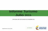 Informe Turismo Julio 2015