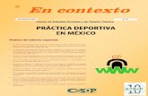 Contexto No.27 Practica Deportiva Mexico