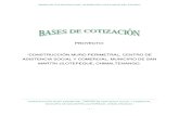 BASES DE COTIZACION CONST. MURO PERIMETRAL CENTRO DE