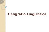 Geografía Lingüística