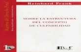 Reinhard Frank - Sobre La Estructura Del Concepto de Culpabilidad (Introducción de Gonzalo D Fernández)