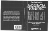 Boehm,T.la Flauta y La Interpretación Flautística en Español