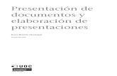 Presentación de Documentos y Elaboración de Presentaciones