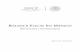 Balance Fiscal en México. Definición y Metodología
