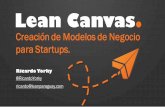 Lean Canvas Creacion de Modelos de Negocio Para Startups