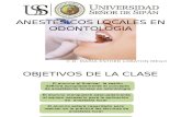 Anestesicos Locales en Odontologia ..