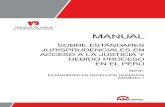 Manual sobre estándares jurisprudenciales en acceso a la justicia y debido proceso en el Perú
