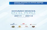 "Homicidios en el Perú, contándolos uno a uno 2011-2013"
