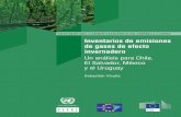 Inventarios de emisiones de gases de efecto invernadero Un análisis para Chile, El Salvador, México y el Uruguay
