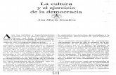 Ana María Martínez de la Escalera, La cultura y el ejercicio de la democracia