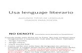 Guías Para Escribir Poemas - Lenguaje Literario