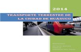 siste,a de Transporte terrestre de la ciudad de Huanuco