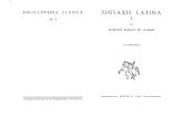 Bassols - Sintaxis Latina. Volumen I (1967)