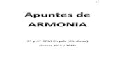 Apuntes de Armonia de 3º y 4º CPM 2014