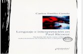 3144.PDF, Lenguaje e Interpretación en Paul Ricoeur - Carlos E. Gende, LSE.com, 12-03-2014.