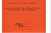 La Ciencia Política de Fin de Siglo - César Cansino