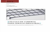 Cálculo de cubierta para edificio industrial