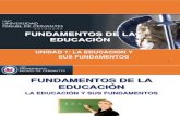 Material Docente Fundamentos de la Educación, La Educación y sus Fundamentos.pdf