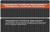 Disciplinas Jurídicas Especiales y Disciplinas Jurídicas Auxiliares.ppt